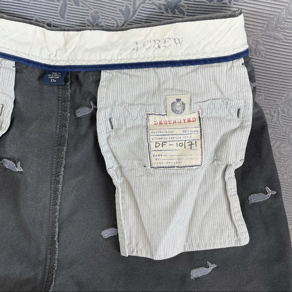 J Crew Destroyed Whale All Over Shorts - 33w - Picture 10 of 12